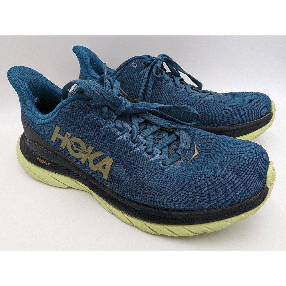 Hoka One One Mens Mach 4 1113528 BCBLC Blue Running Shoes Sneakers Size 9 D